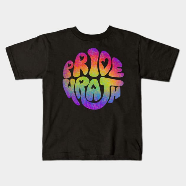 Pride and Wrath (Gay Pride) Kids T-Shirt by Labrattish